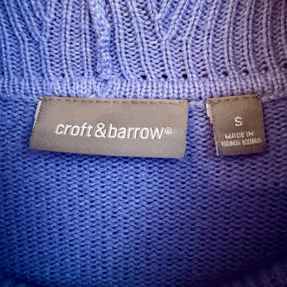 CROFT & BARROW, WOMENS, COWL NECK TUNIC IN LILAC COLOR. SIZE S